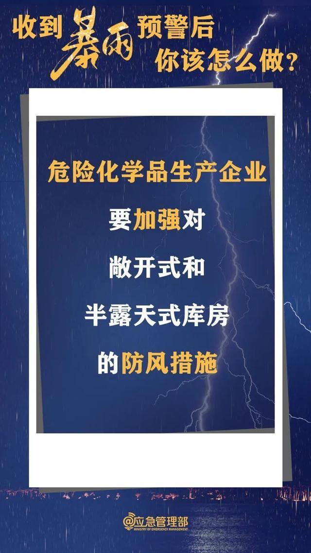 收到暴雨预警后，该怎么做？收好！