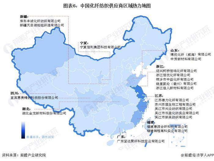 2024年中国纺织工业细分市场区域格局分析 各细分市场区域分布不同【组图】