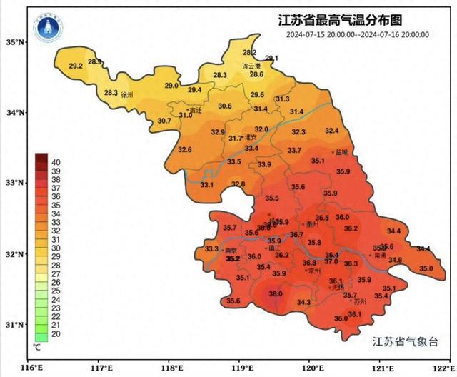 出梅即入伏，江苏进入“南边高温、北边暴雨”模式