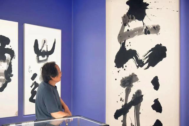 来杨正新书法展，品读“画”出来的汉字