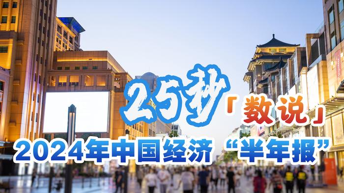 稳定运行、长期向好！25秒数说2024年中国经济“半年报”