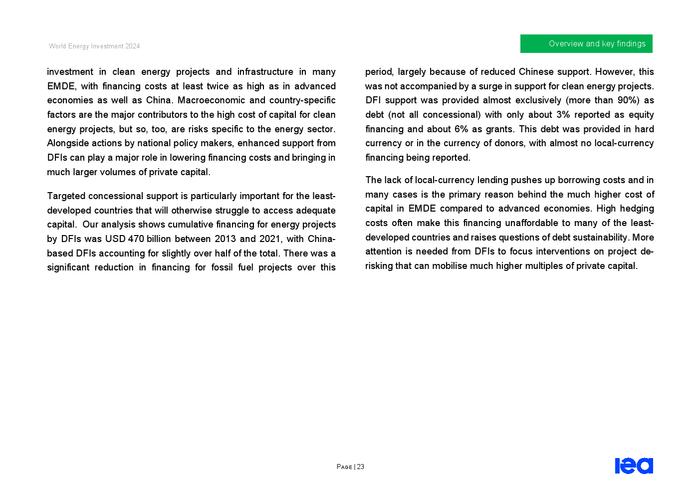 IEA：2024年世界能源投资报告