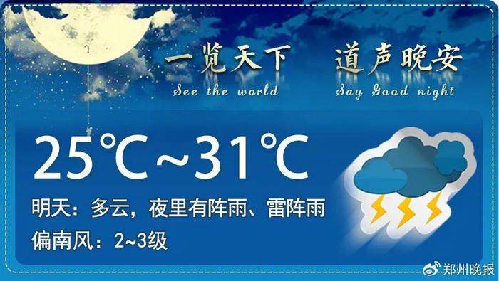 晚安郑州 | 35°C+高温即将重返/胖东来调改永辉第二店基层员工涨薪60%