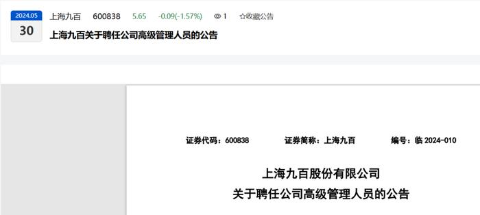 罕见！上海证券交易所高级经理刚刚出任一家上市公司董秘