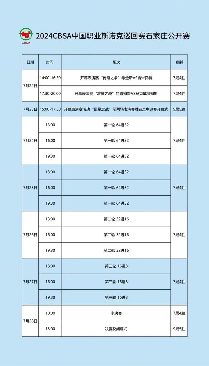 中国职业斯诺克巡回赛7月22日-28日上演 国内最高级别斯诺克赛事首次来到石家庄！