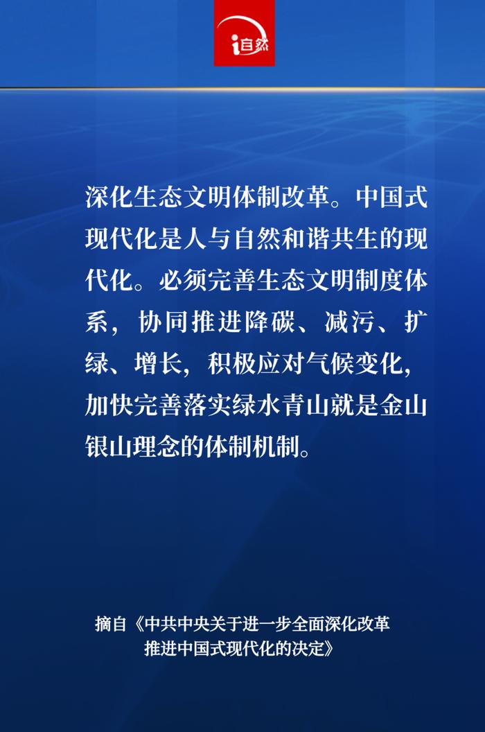 20张海报，速览二十届三中全会作出《决定》中的自然资源有关内容→