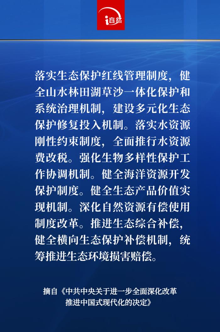 20张海报，速览二十届三中全会作出《决定》中的自然资源有关内容→