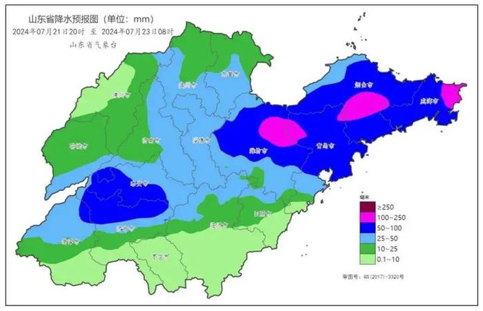 聊城中到大雨局部暴雨！山东发布双预警