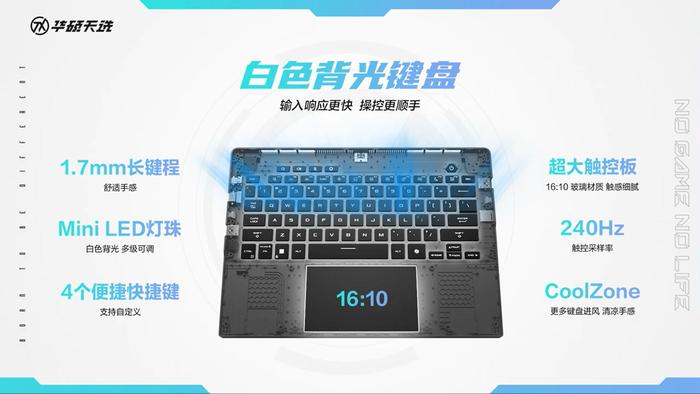 华硕天选 Air 14 英寸游戏本发布：最高搭载锐龙 AI 9 HX 370、110W 整机性能释放，7299 元起