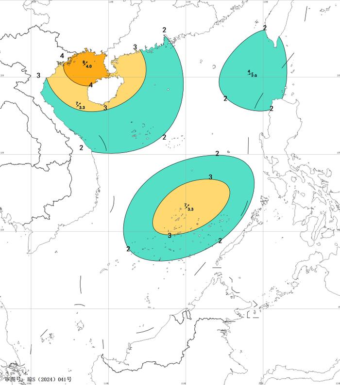 今明海南仍将有风暴增水、中到巨浪等情况