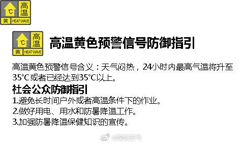 深圳高温黄色预警信号生效中，将持续4天！