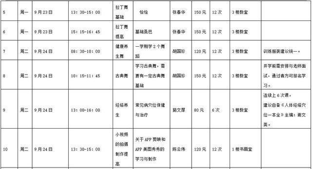 2024年秋季学期静安区街镇社区（老年）学校招生信息