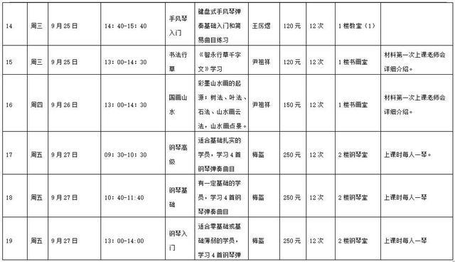 2024年秋季学期静安区街镇社区（老年）学校招生信息