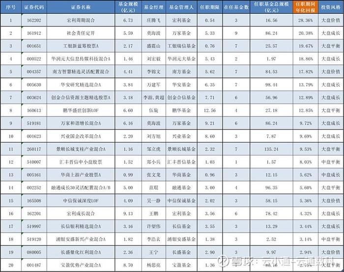 基金研究放弃大而强转投小而美