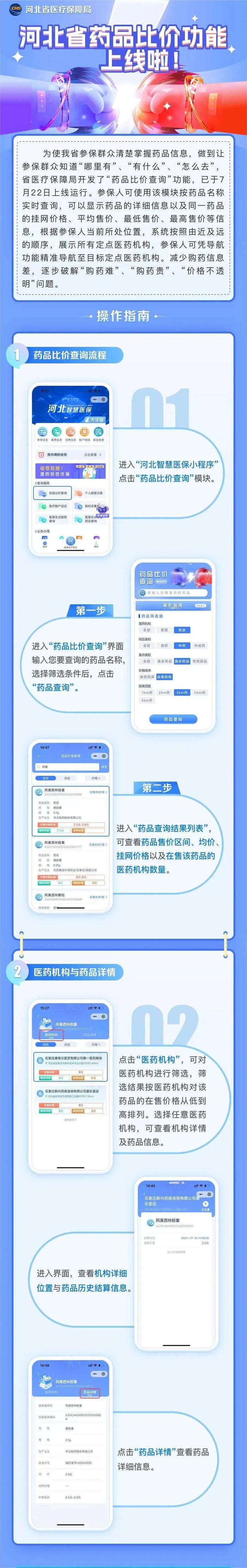 药品比价查询！河北医保最新开通→
