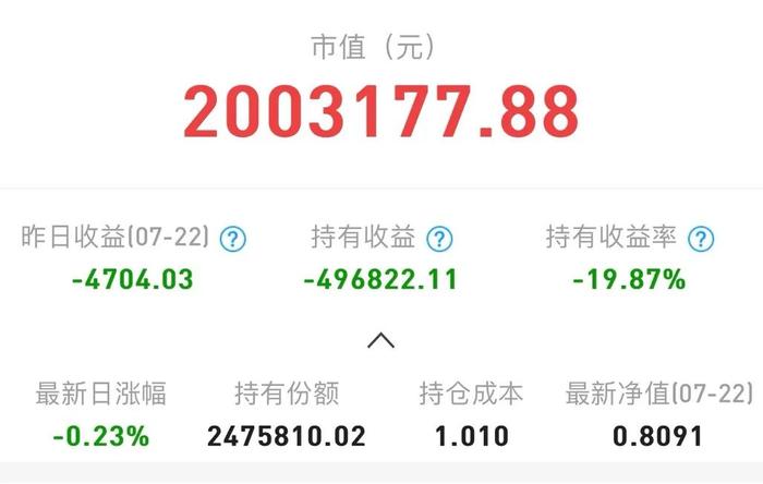 买基金亏损600多万