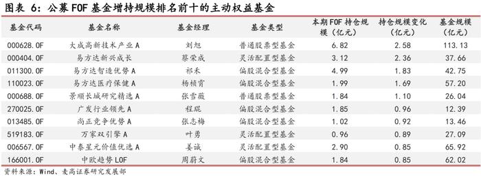 2024Q2公募FOF基金季报分析