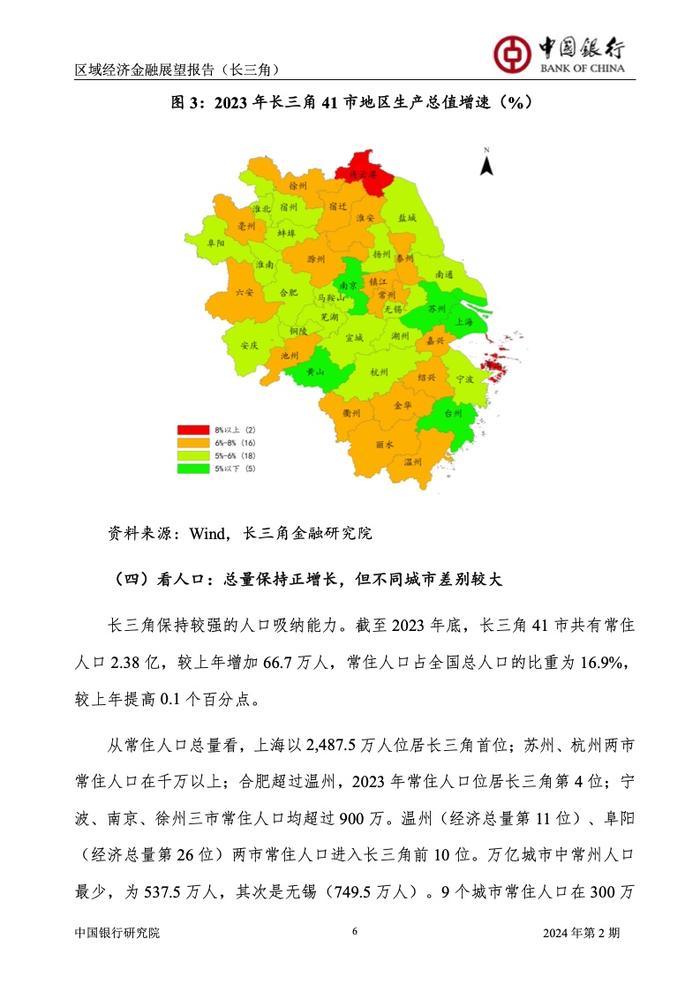 中国银行研究院：2024年第2期中国区域经济金融展望报告