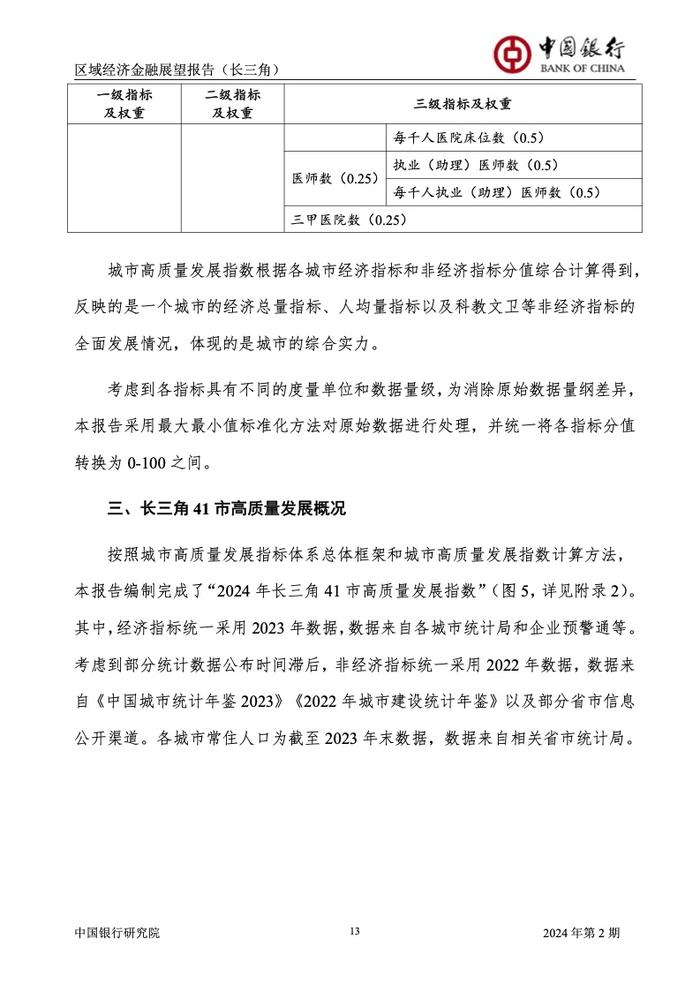 中国银行研究院：2024年第2期中国区域经济金融展望报告