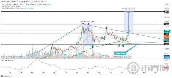 SOL 价格反弹 , 有望飙升至历史新高