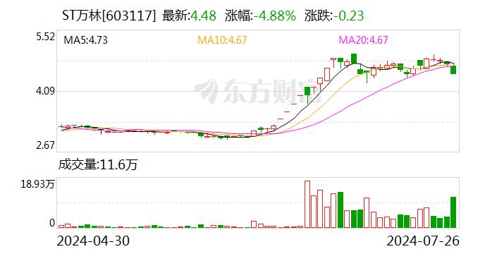 ST万林：公司股票将于2024年7月30日（星期二）开市起复牌并撤销其他风险警示