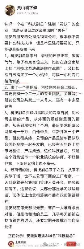 政府选派给企业的“科技副总”们香吗？