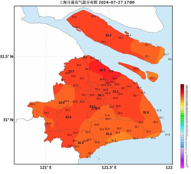 “格美”今夜越过上海同纬度，39℃即将回归！