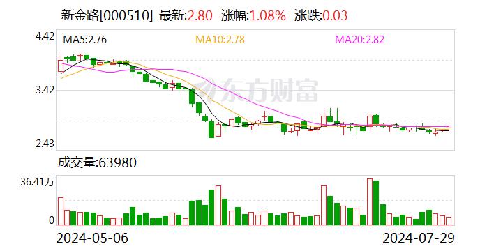 新金路：简易程序向特定对象发行股票申请获受理