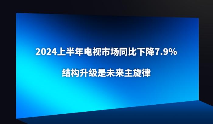 2024上半年电视市场同比下降7.9%，结构升级是未来主旋律