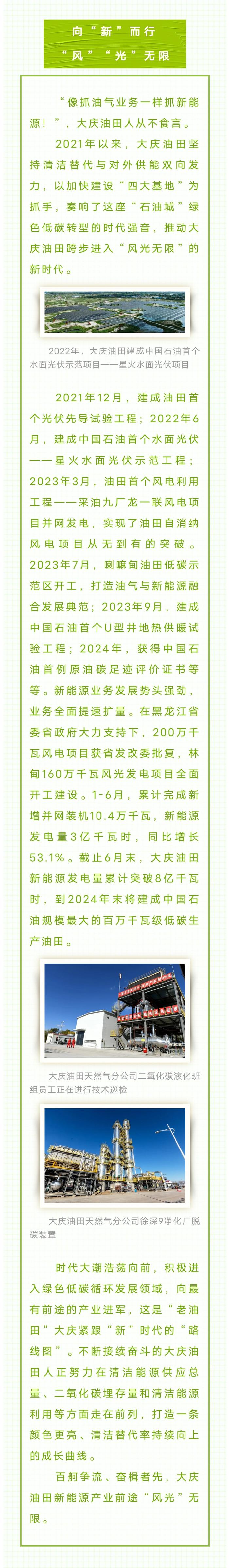 探寻“大庆不老”的密码③｜向“新”而行，前途“风光”正好