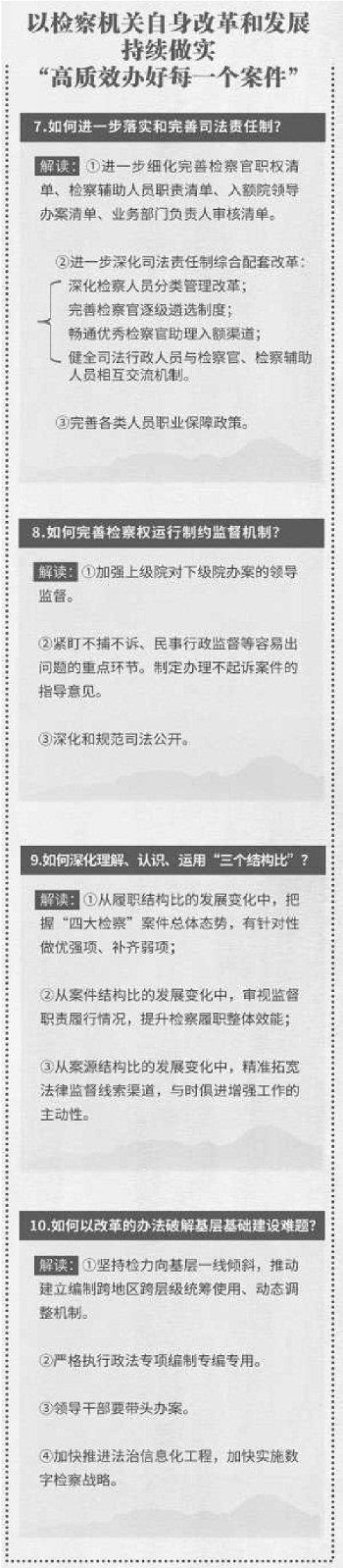 进一步全面深化检察改革，划重点！