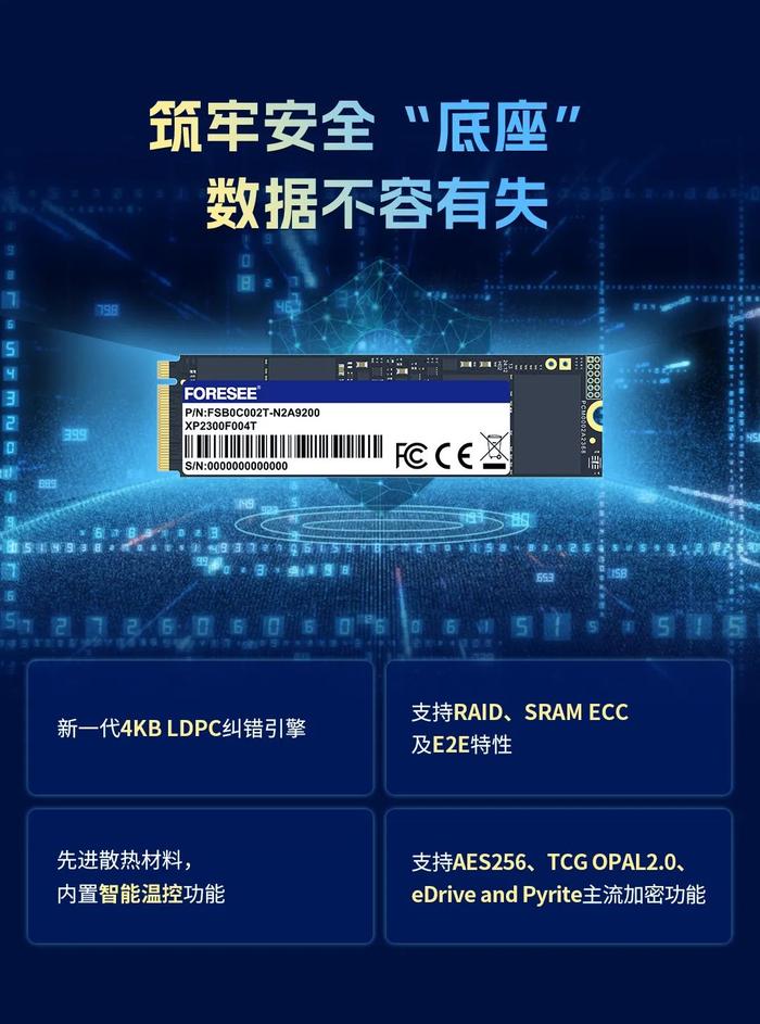 江波龙 XP2300 系列 PCIe 4.0 SSD 发布：236 层 3D TLC 闪存，最高 4TB