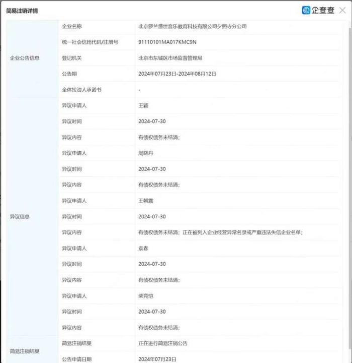 罗兰数字音乐教育突然停止线下运营，闭店前仍在销售大课包