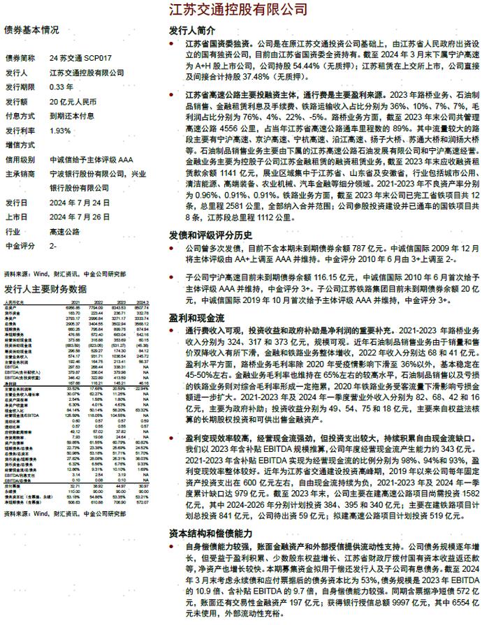 【中金固收·信用】中国短期融资券及中期票据信用分析周报