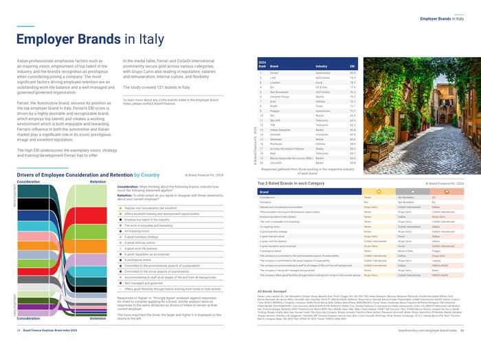 Brand Finance：2024年雇主品牌指数