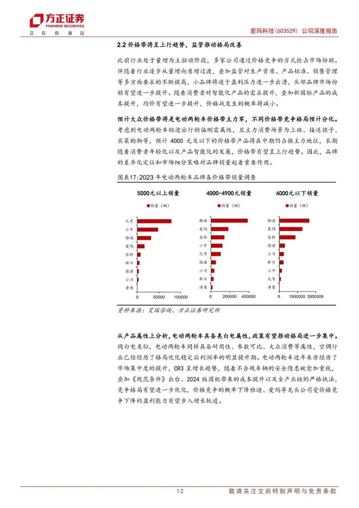 【方正轻工】爱玛科技(603529)：国内市场稳健发展份额有望提升，海外市场成长潜力大前瞻布局新曲线