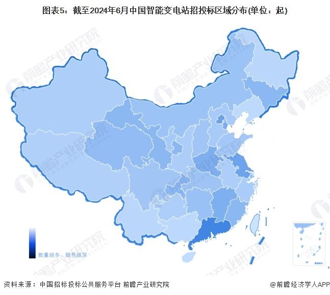 2024年中国智能变电站行业招投标现状分析 广东省智能变电站招投标项目较多【组图】