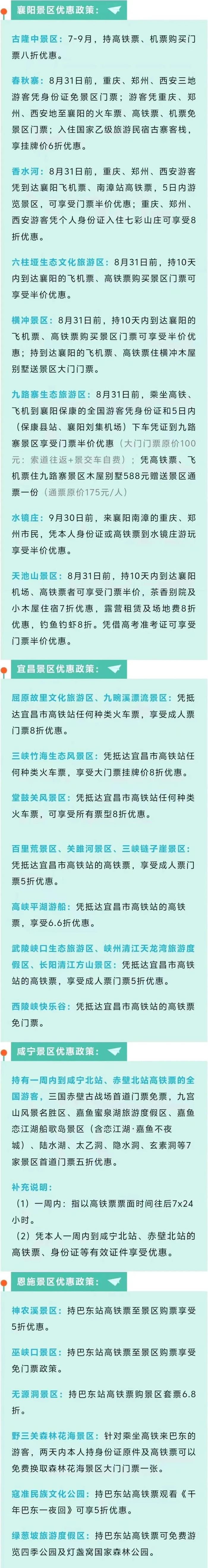 高铁票、机票别扔啦，这些景区能抵门票！