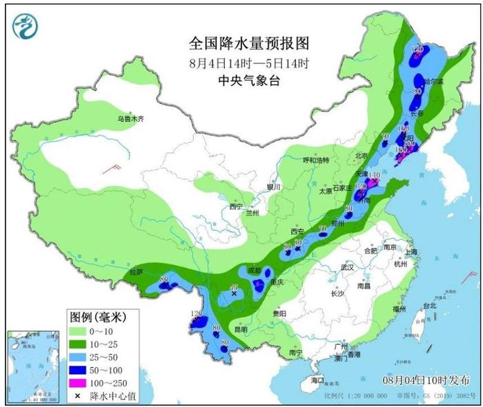 沈阳今夜至明晨有暴雨，局部大暴雨！下周初仍有降雨