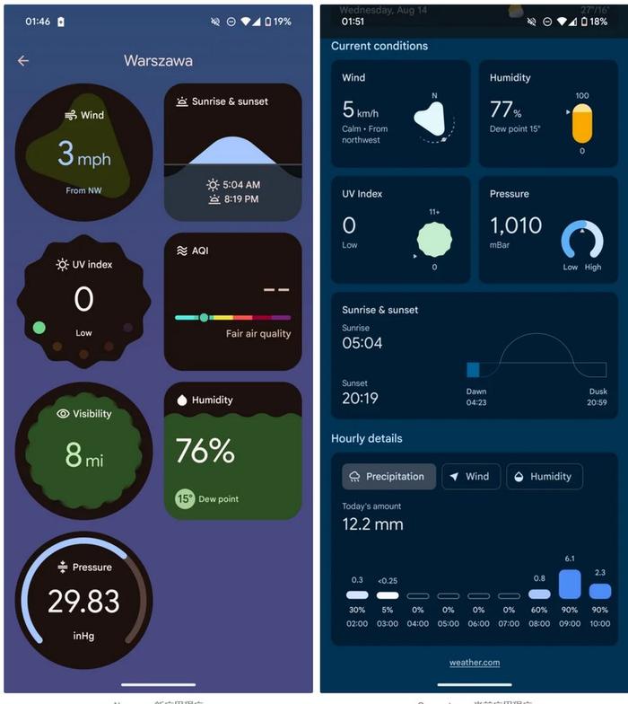 谷歌被曝酝酿全新安卓天气应用：简洁设计，随 Pixel 9 系列手机亮相