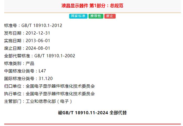 6项国家标准已废止