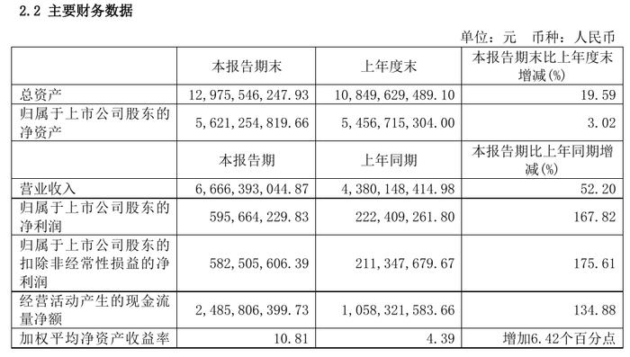 九号公司 2024 上半年营收 66.66 亿元，同比增长 52.2%