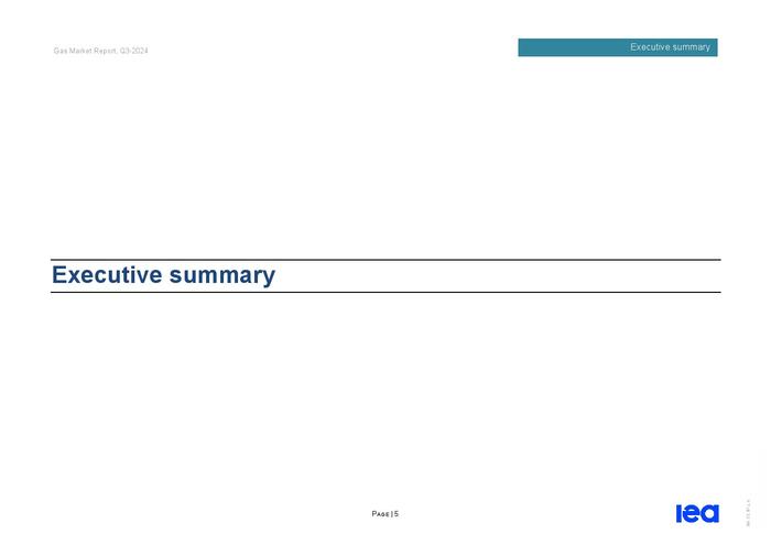 IEA：2024年第三季度天然气市场报告