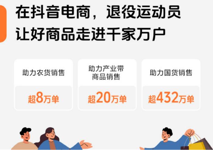 短视频平台成退役运动员新舞台 一年助力销售超432万单国货