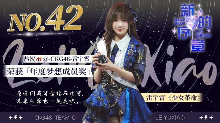 2024 SNH48青春盛典完美落幕，CKG48雷宇霄扬眉吐气终“进圈”