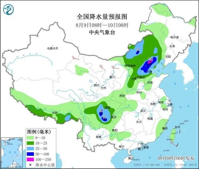 北京将有大到暴雨，主要降雨时段为明天午后到半夜前后