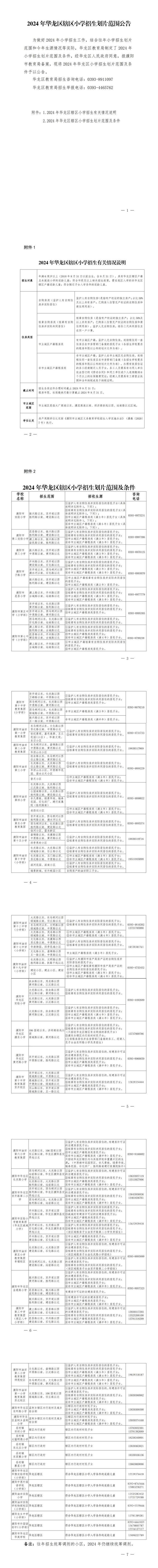 刚刚！华龙区公布2024年中小学招生划片范围！