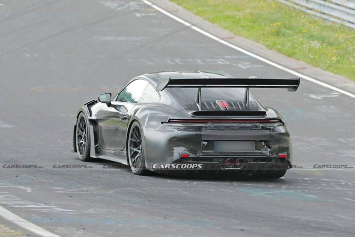 新款保时捷911 GT3 RS海外谍照首次曝光