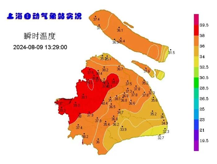 上海连续酷暑日即将刷新历史纪录，本周末无悬念冲击最高温39℃