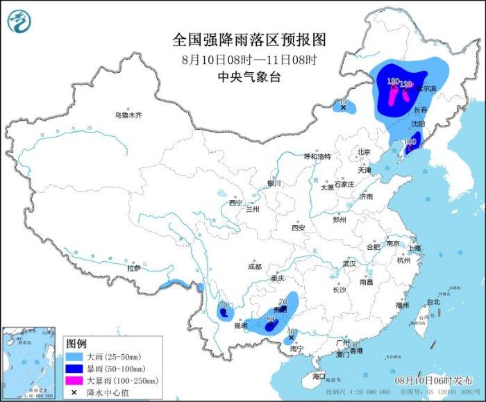 中央气象台发布高温、暴雨、强对流天气预警，内蒙古等地局地不排除出现龙卷的可能性